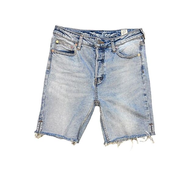 We The Free Denim Bermuda Shorts - Picture 1 of 3